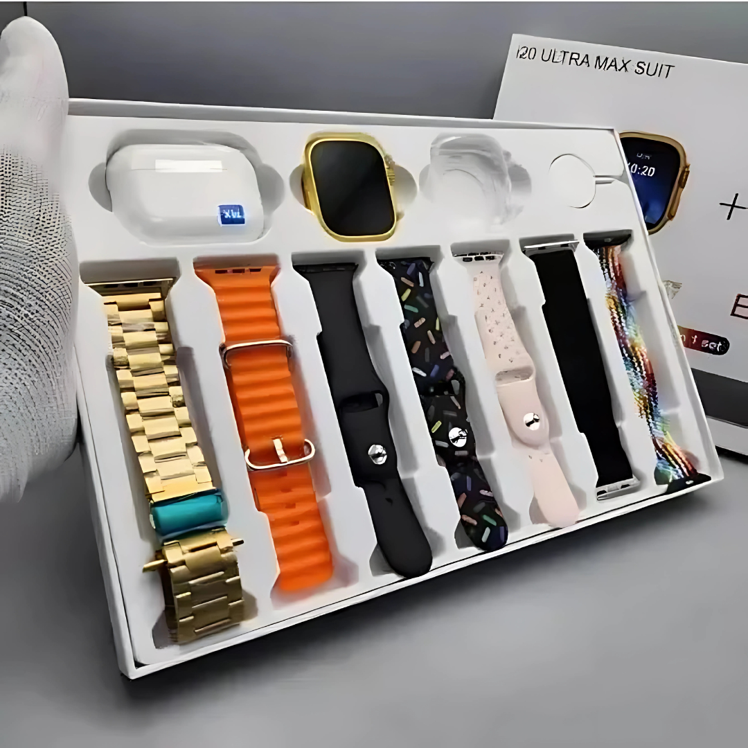 7+Straps + Earbuds Ultra Watch